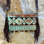 Turquoise Navajo Leather Clutch Handbag