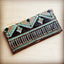 Embossed Leather Wallet-Turquoise Navajo