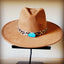 Bornea Leopard hat Band Only  w/ Turquoise Slab