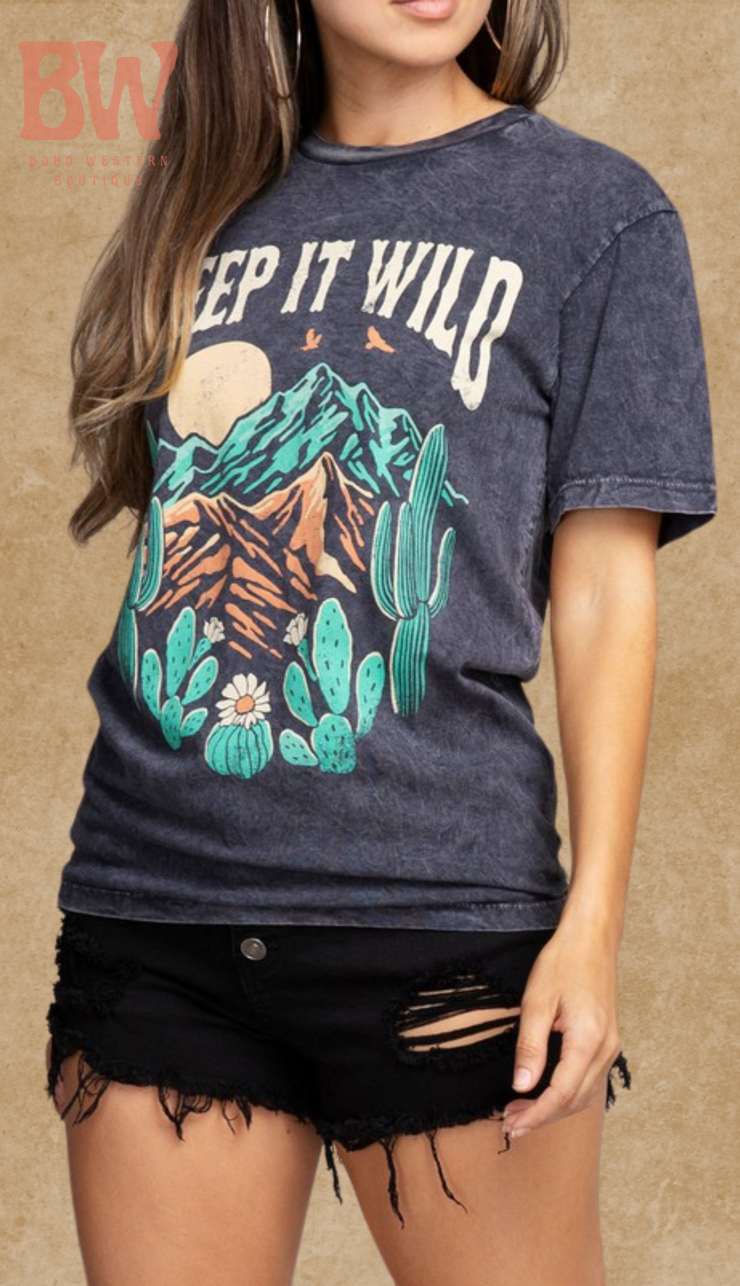 Keep It Wild Graphic Top