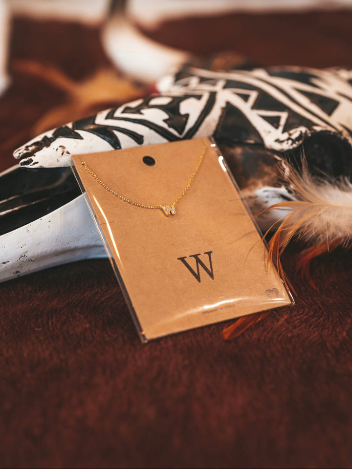 W Letter Necklace