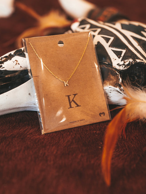 K Letter Necklace