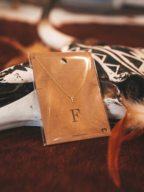 F Letter Necklace